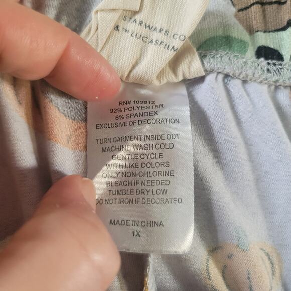 Munki Munki- 2 piece pajama pants- Flamingos and Baby Yoda- size XL - Picture 12 of 13